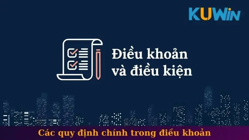 Các quy định chính trong điều khoản