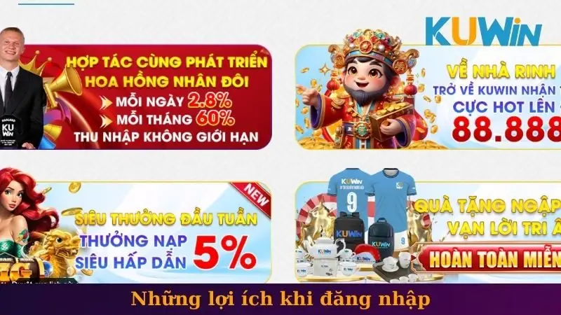 Những lợi ích khi đăng nhập