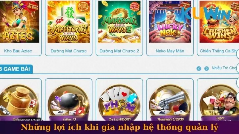 Những lợi ích khi gia nhập hệ thống quản lý